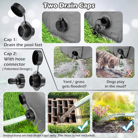 Foldable Dog Pet Bath Pool - Picture 3 of 8